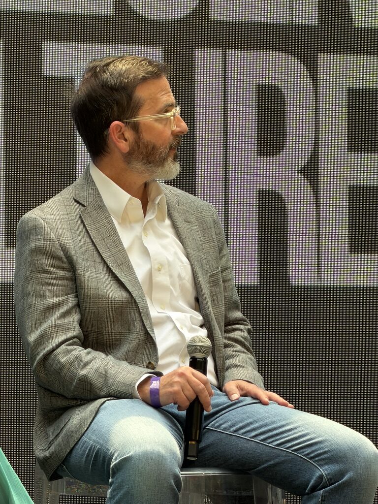 Fireside chat with two speakers at AIXP